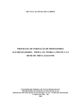silvana alves da silva bispo - Universidade Federal de Mato Grosso