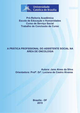 Jane Alves da Silva - Universidade Cat&oacute;lica de Bras&iacute;lia