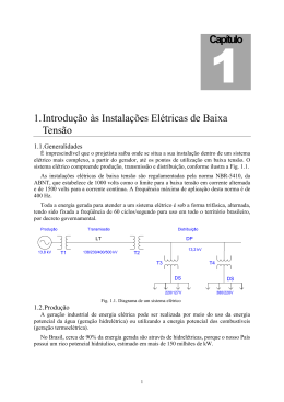 1. Introdu&ccedil;&atilde;o &agrave;s Instala&ccedil;&otilde;es El&eacute;tricas de Baixa Tens&atilde;o