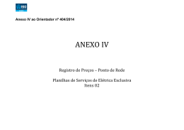 Anexo IV ao Orientador nº 404/2014