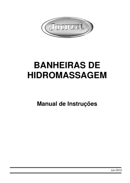 BANHEIRAS DE HIDROMASSAGEM