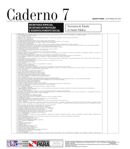 CADERNO 7 1 QUARTA-FEIRA, 19 DE MARÇO DE 2014 Caderno