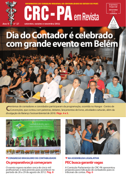 Dia do Contador &eacute; celebrado com grande evento em Bel&eacute;m - CRC-PA