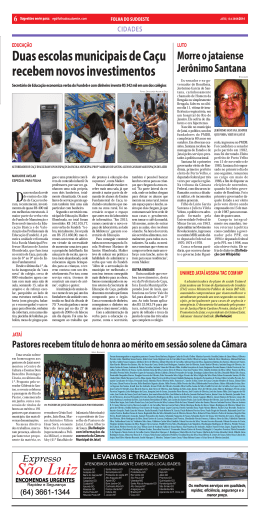 Duas escolas municipais de Caçu recebem novos investimentos