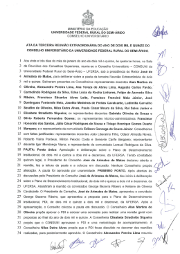 Ata aprovada - Conselhos Superiores