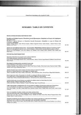 SUMÁRIO / TABLE OF CONTENTS