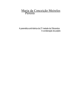 A paren&eacute;tica anti-ib&eacute;rica da 2&ordf; metade de oitocentos