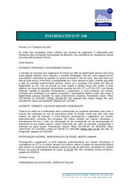 INFORMATIVO N&ordm; 160