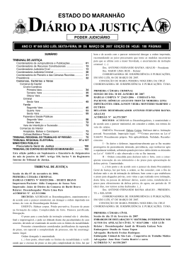 di&aacute;rio da justi&ccedil;a - Portal do Poder Judici&aacute;rio do Estado do Maranh&atilde;o