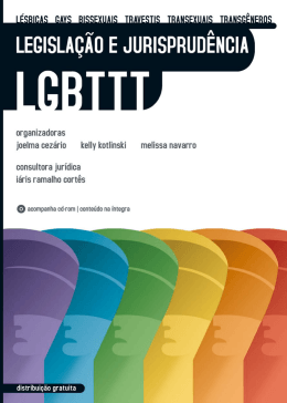 Legisla&ccedil;&atilde;o e Jurisprud&ecirc;ncia LGBTTT