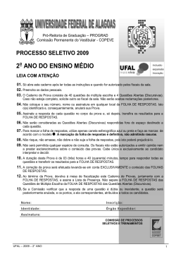Prova - Segundo Ano