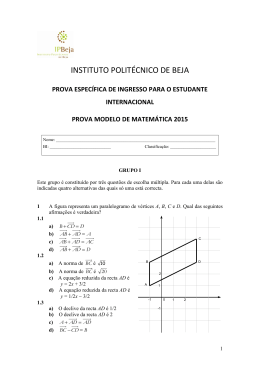Matemática - Instituto Politécnico de Beja