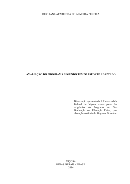 DEYLIANE APARECIDA DE ALMEIDA PEREIRA AVALIA&Ccedil;&Atilde;O DO