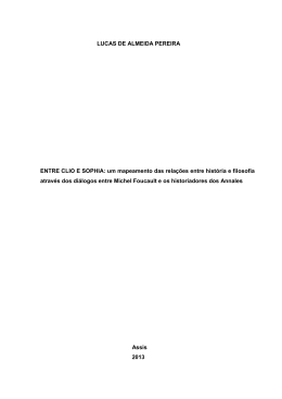LUCAS DE ALMEIDA PEREIRA ENTRE CLIO E SOPHIA: um