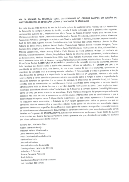 6º ata da estatuinte - assembleia - Instituto Federal de Educação