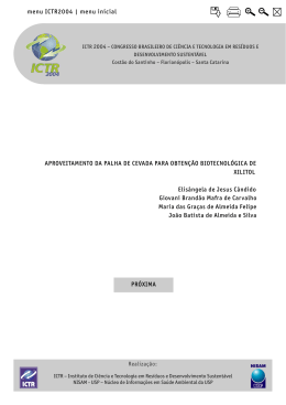 aproveitamento da palha de cevada para obteno biotecnolgica de