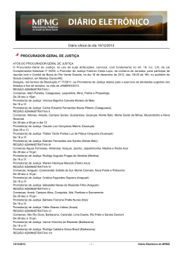 Diário oficial do dia 15/12/2012 PROCURADOR