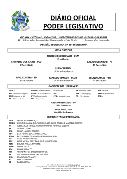 atos legislativos - Assembléia Legislativa do Estado do Espírito Santo