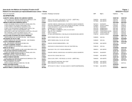 Relação de prestadores associados à AMHPDF