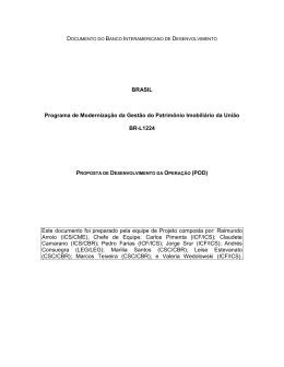 DOCUMENT OF THE INTER-AMERICAN DEVELOPMENT BANK