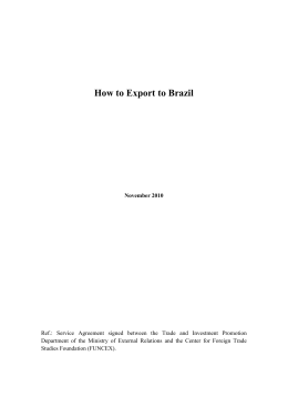 How to Export to Brazil - Brazil California Chamber of Commerce