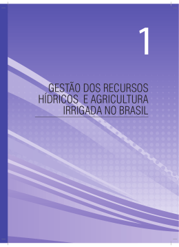 gest&atilde;o dos recursos h&iacute;dricos e agricultura irrigada no brasil