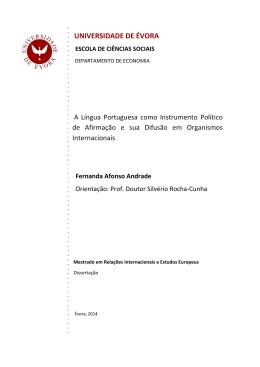 Fernanda Andrade - Universidade de &Eacute;vora