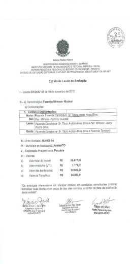 Fazenda Mimoso/Nicanor