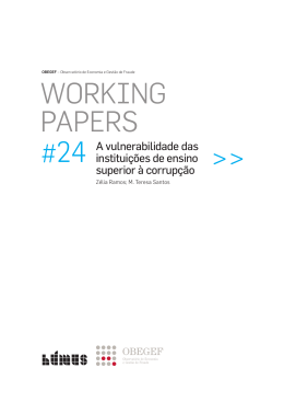 WOrkinG PaPErs #24 >>