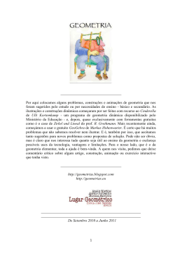 Por aqui colocamos alguns problemas, constru&ccedil;&otilde;es