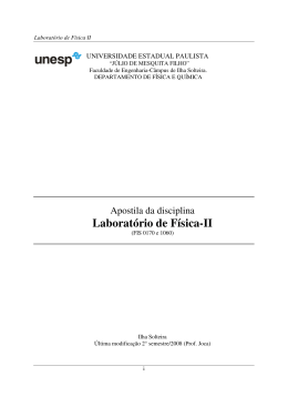 Laborat&oacute;rio de F&iacute;sica-II