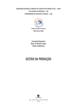 gest&atilde;o da ProdU&ccedil;&atilde;o e oPera&ccedil;&otilde;es