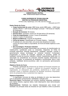 Gest&atilde;o da Produ&ccedil;&atilde;o Industrial