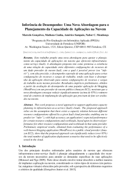 Infer&ecirc;ncia de Desempenho: Uma Nova Abordagem para o