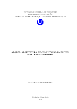 ArqDep: Arquitetura de Computa&ccedil;&atilde;o em Nuvem com