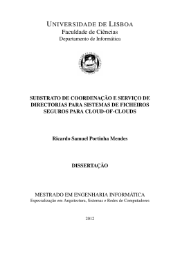 Projecto em Engenharia Informatica