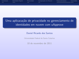 Slides - Daniel Ricardo dos Santos