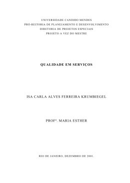 qualidade em serviços isa carla alves ferreira krumbiegel profª