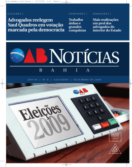 Ano 4 N&ordm; 9. - OAB: Ordem dos Advogados do Brasil