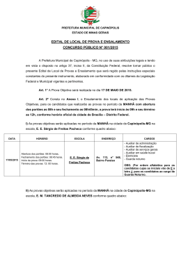 edital de local de provas e ensalamento