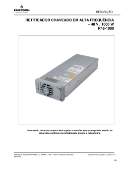 retificador chaveado em alta frequência – 48 v / 1000 w r48-1000