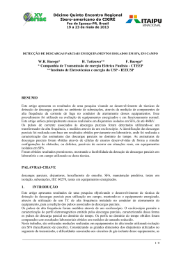Detec&ccedil;&atilde;o de descargas parciais em equipamentos isolados em SF6