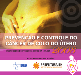 prevenção e controle do câncer de colo do útero