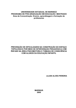 Disserta&ccedil;&atilde;o - Programa de P&oacute;s-Gradua&ccedil;&atilde;o em Educa&ccedil;&atilde;o