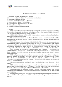 1 AC&Oacute;RD&Atilde;O N&ordm; 1979/2008 - TCU &ndash; Plen&aacute;rio 1. Processo n&ordm; TC
