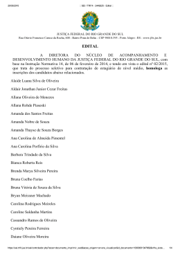 Inscritos - Justiça Federal do Rio Grande do Sul