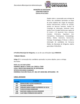 Disp&otilde;e sobre a convoca&ccedil;&atilde;o para Entrega de T&iacute;tulos - Ed. n&ordm;