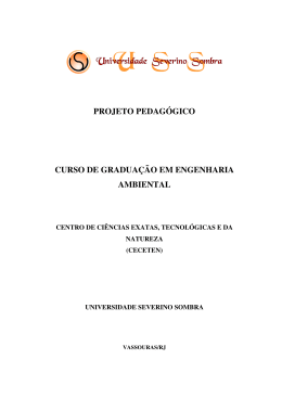 Projeto Pedag&oacute;gico do Curso (PPC)