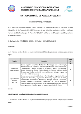 2&ordf; Retifica&ccedil;&atilde;o do Edital