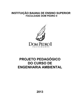 PPC de Eng Ambiental - Faculdade Dom Pedro II